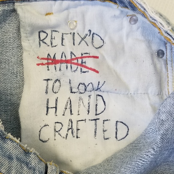 ZARA TRF IX'D Womens Destroyed Jeans Split Hem 6 - Picture 8 of 8